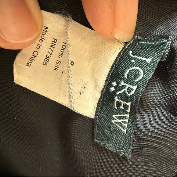 J. Crew Black Ruffled silk Sleeveless Blouse - Picture 5 of 8